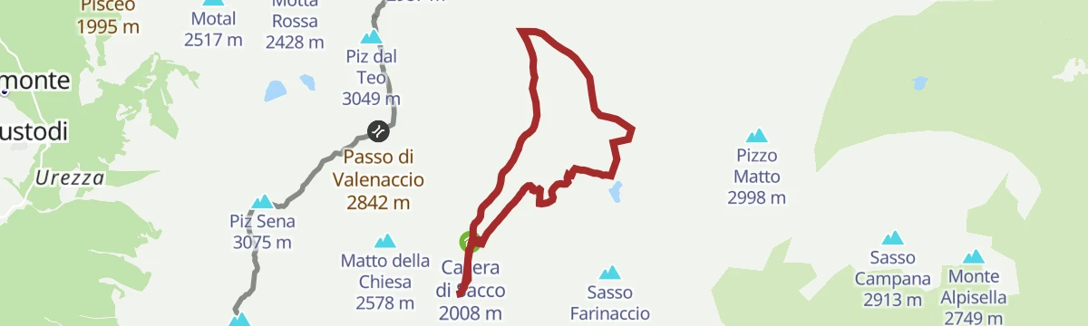 Route map: Malghera circular val di Sacco with joëlette